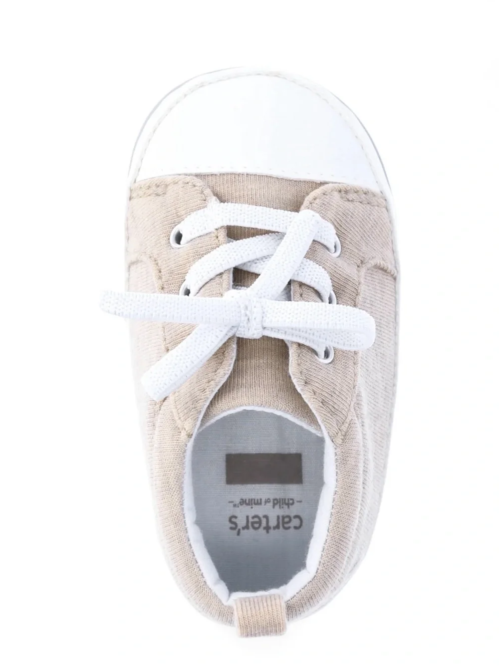 Carter’s Child of Mine Infant Beige Sneakers 3-6 Months Unisex Casual Shoes